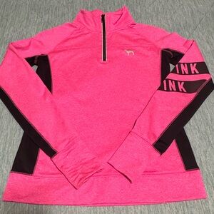 PINK Victoria's Secret Fuchsia Ultimate Half-Zip Pullover size S!